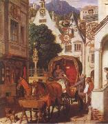 Moritz von Schwind Honeymoon oil painting